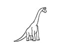 Coloring page brachiosaurus