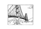 Coloring page bridge