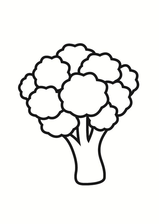 Coloring page broccoli