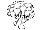 Coloring pages broccoli