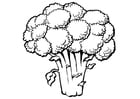 Coloring page broccoli