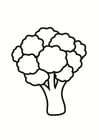 Coloring pages broccoli