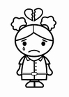 coloring-page broken-hearted