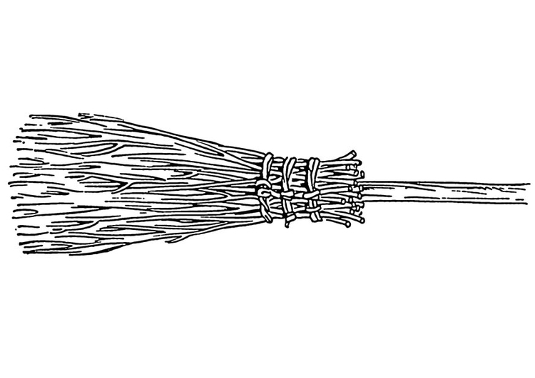Coloring Page broom - free printable coloring pages - Img 18817