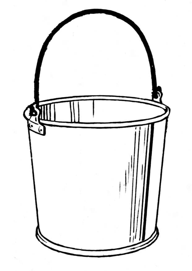 Coloring page bucket