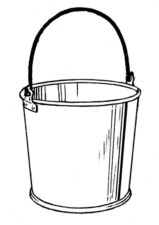Coloring page bucket