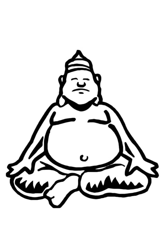 Coloring page Buddha