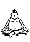 Coloring page Buddha