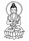 Coloring pages Buddha