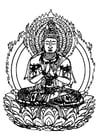 Coloring pages Buddha