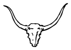 Coloring pages Bull Horns