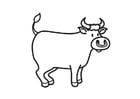 Coloring pages Bull