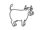 Coloring pages Bull