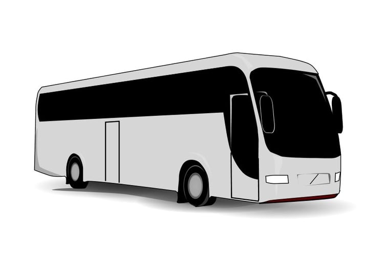 Coloring page bus