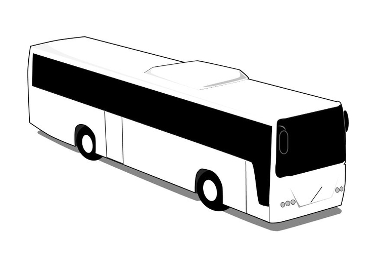 Coloring page bus