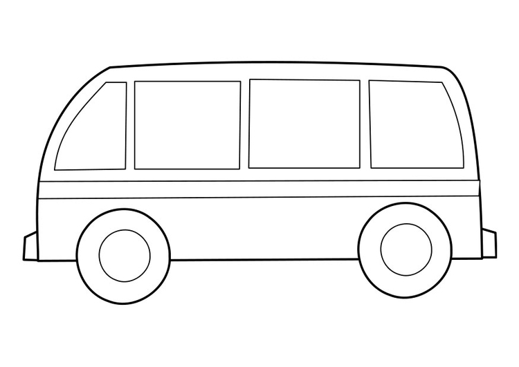 Coloring page bus