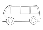 Coloring page bus