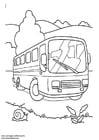 Coloring page bus