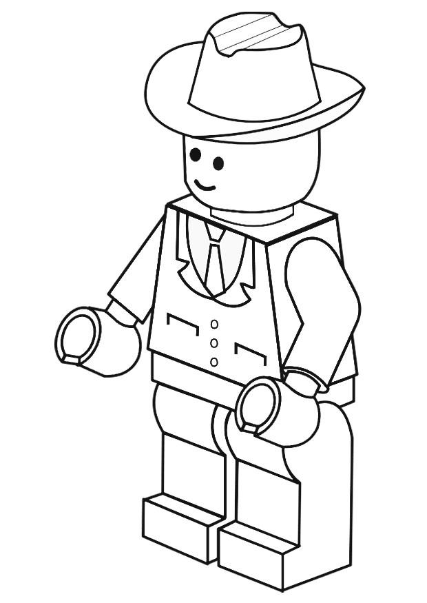 Coloring page businessman