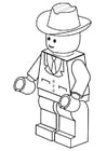 Coloring page businessman