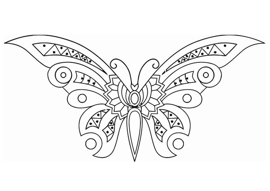 Coloring page butterfly