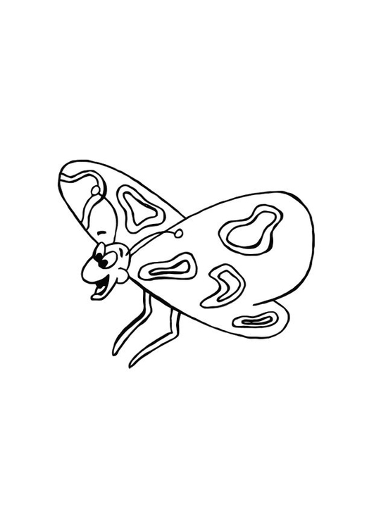 Coloring page butterfly