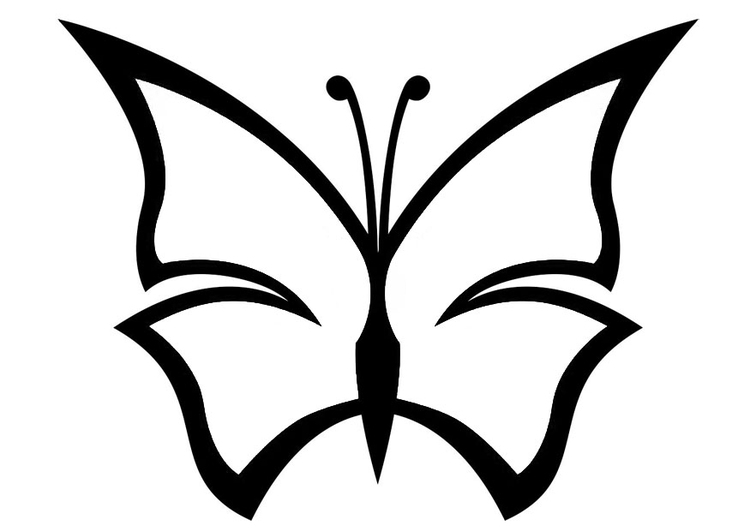 Coloring page butterfly