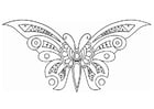 Coloring page butterfly