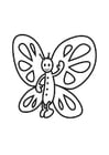 Coloring page Butterfly