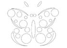 Coloring page butterfly