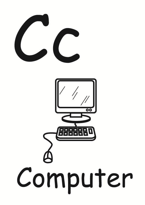 computer coloring pages for kids printable