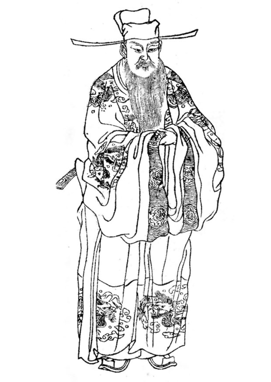 Coloring page Cai Xiang