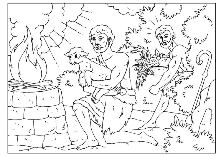 Coloring Page Cain And Abel Free Printable Coloring Pages