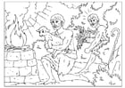 Coloring pages Cain and Abel