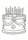 Coloring pages cake