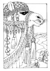 Coloring page Camel