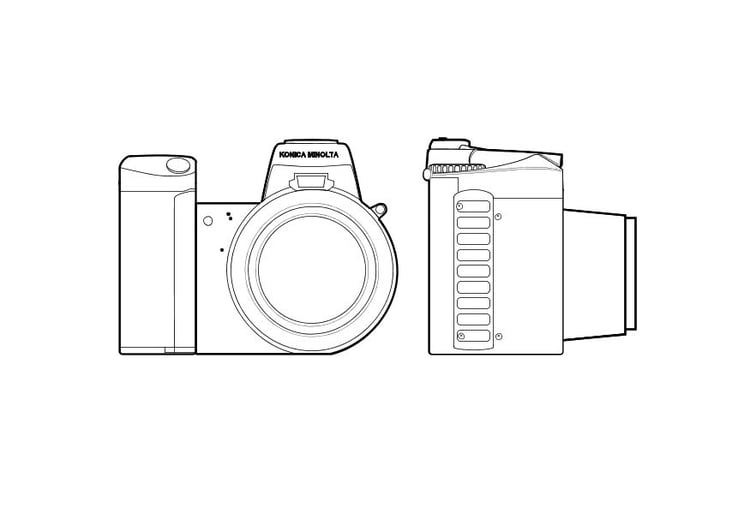 Coloring page camera