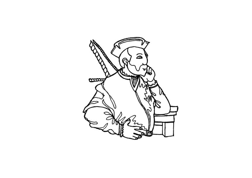 Coloring page captain
