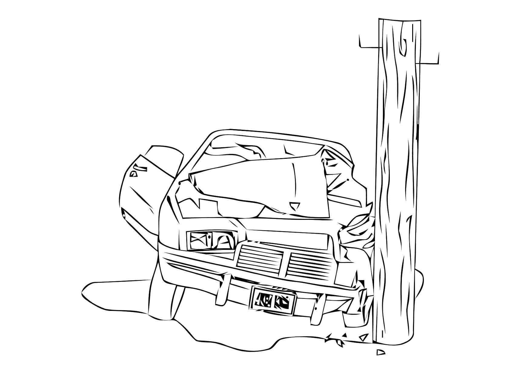 720  Coloring Pages Car Crash  HD