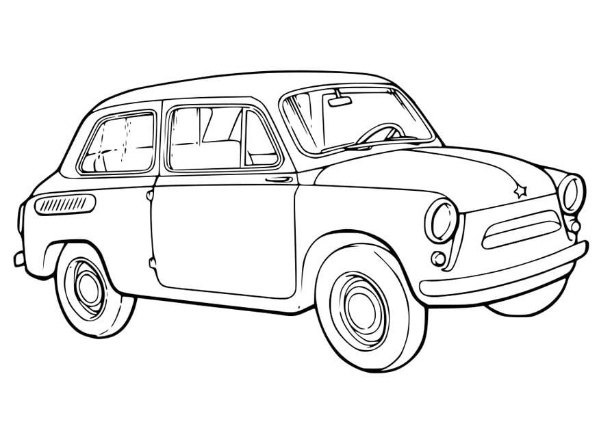 Coloring page car