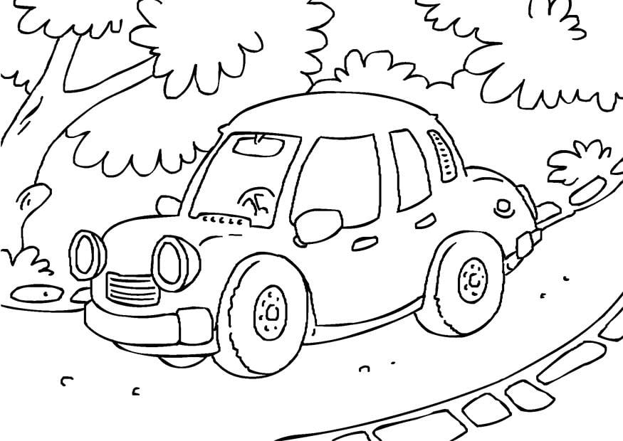 Coloring page car