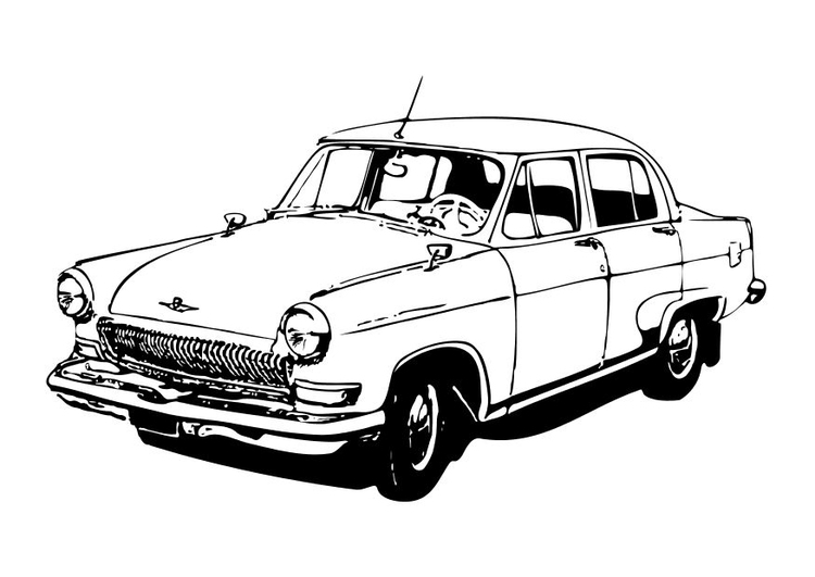 Coloring page car