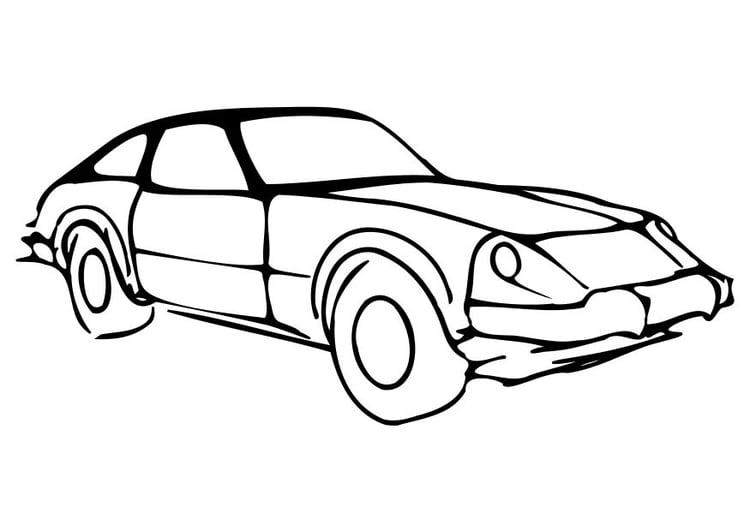 Coloring page car