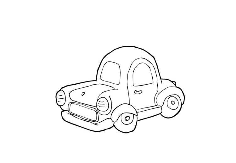 Coloring page car