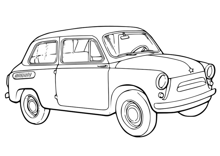 Coloring page car