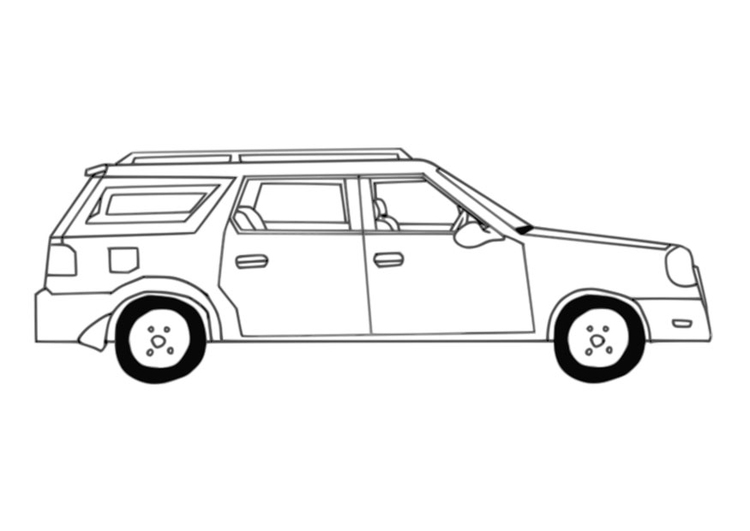 Coloring page car