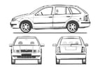 Coloring page car- fabia