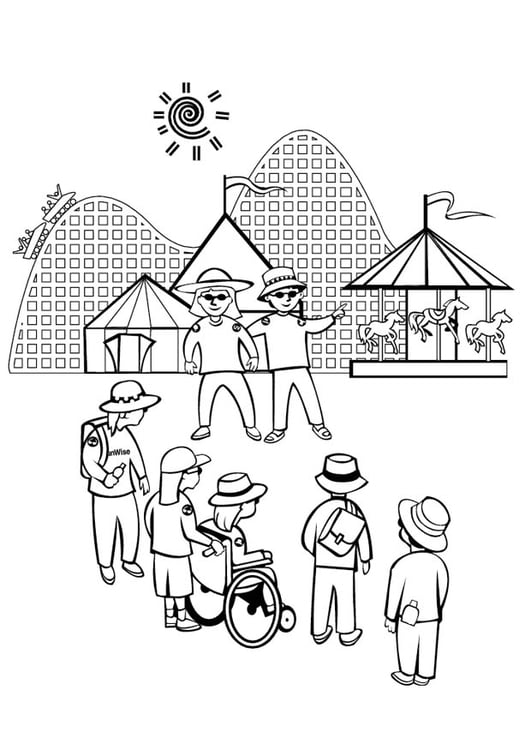 Coloring page carnival