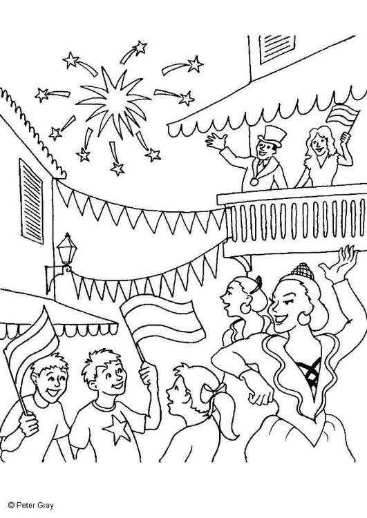 Coloring page carnival
