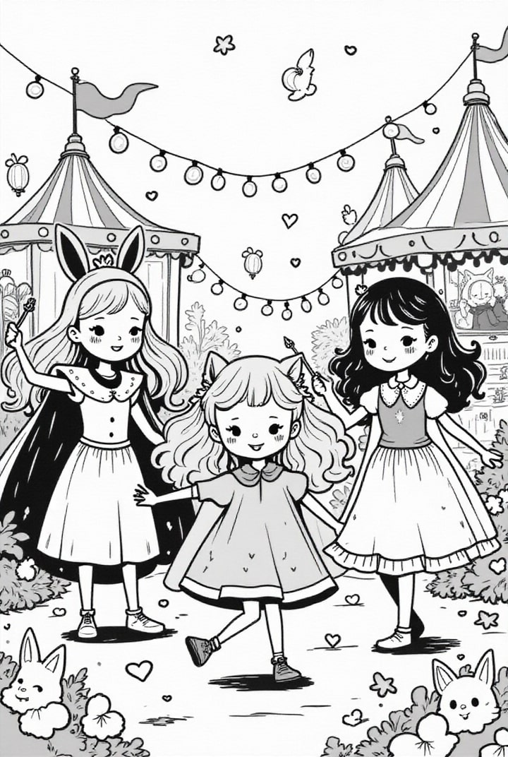 carnival with the girlfriends
